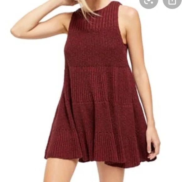 Nwt Free People Waterfall Ruffle Sleeveless Dress - Picture 2 of 11